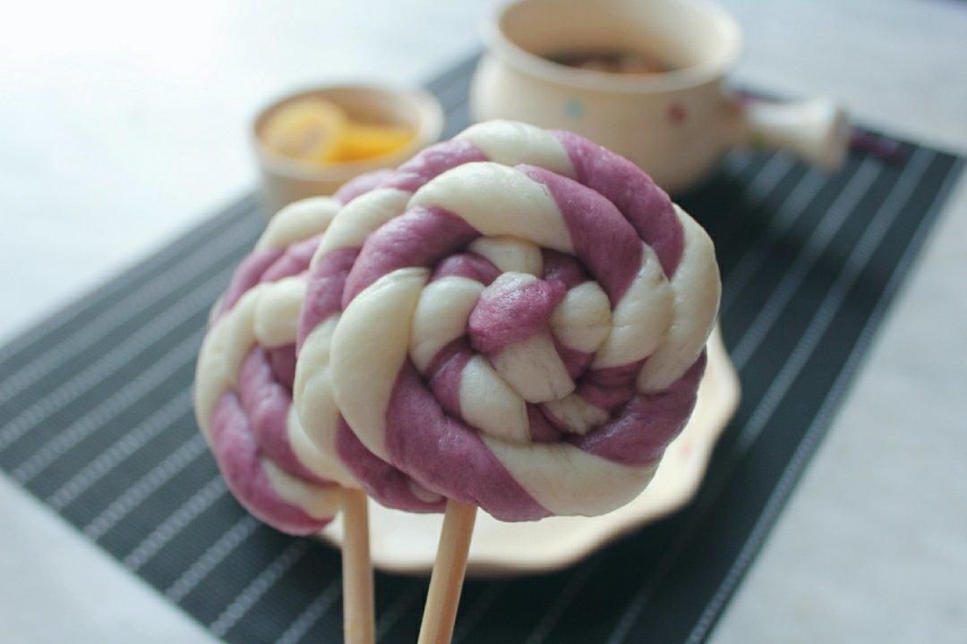 双色棒棒糖馒头