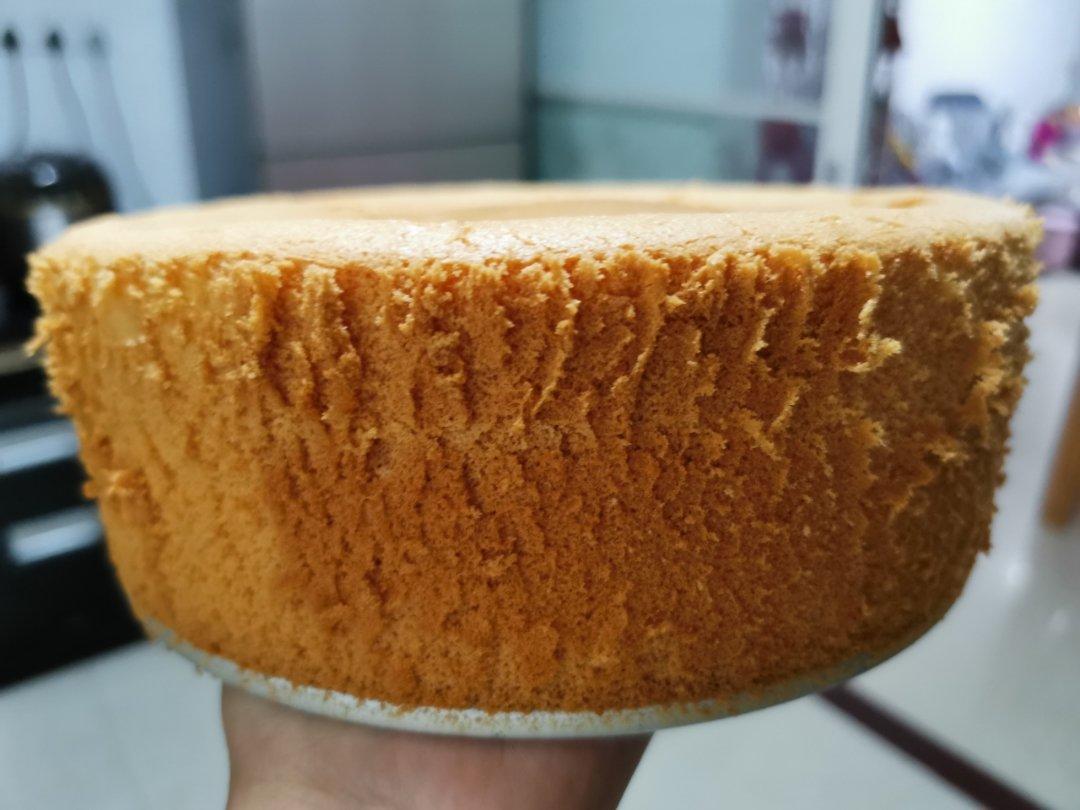 八寸戚风蛋糕（生日蛋糕坯）附六寸配单