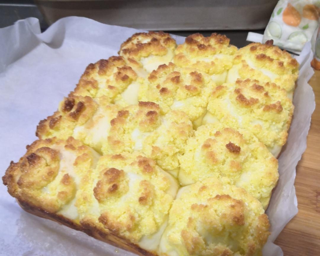 椰蓉餐包（普通面粉，中筋面粉）的做法