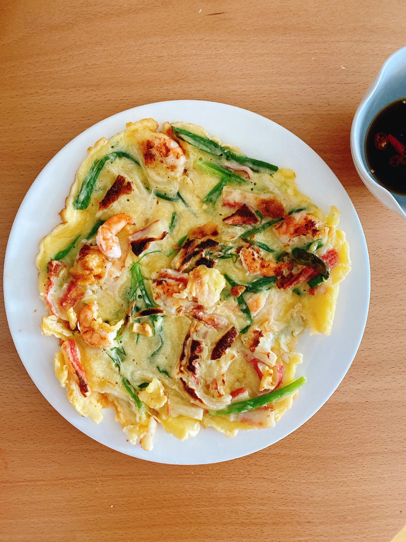 可甜可盐的韩式海鲜葱饼