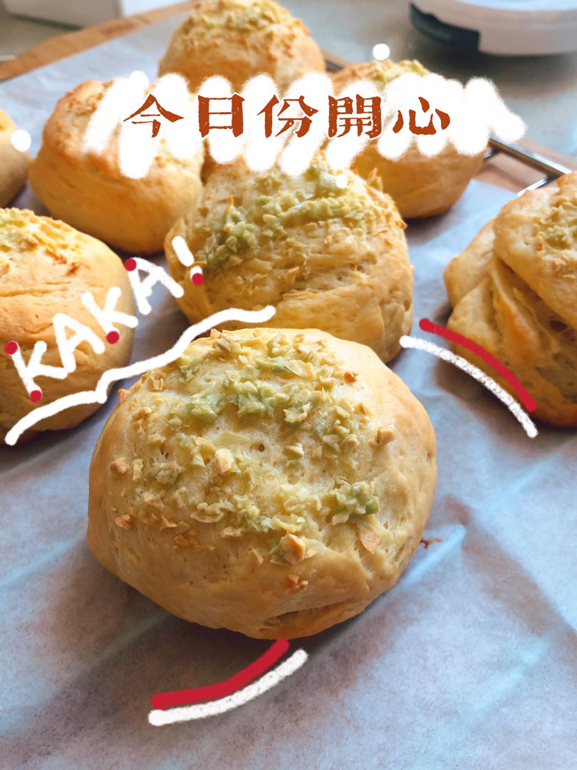 一次发酵，满屋飘香巨好吃的蒜香面包