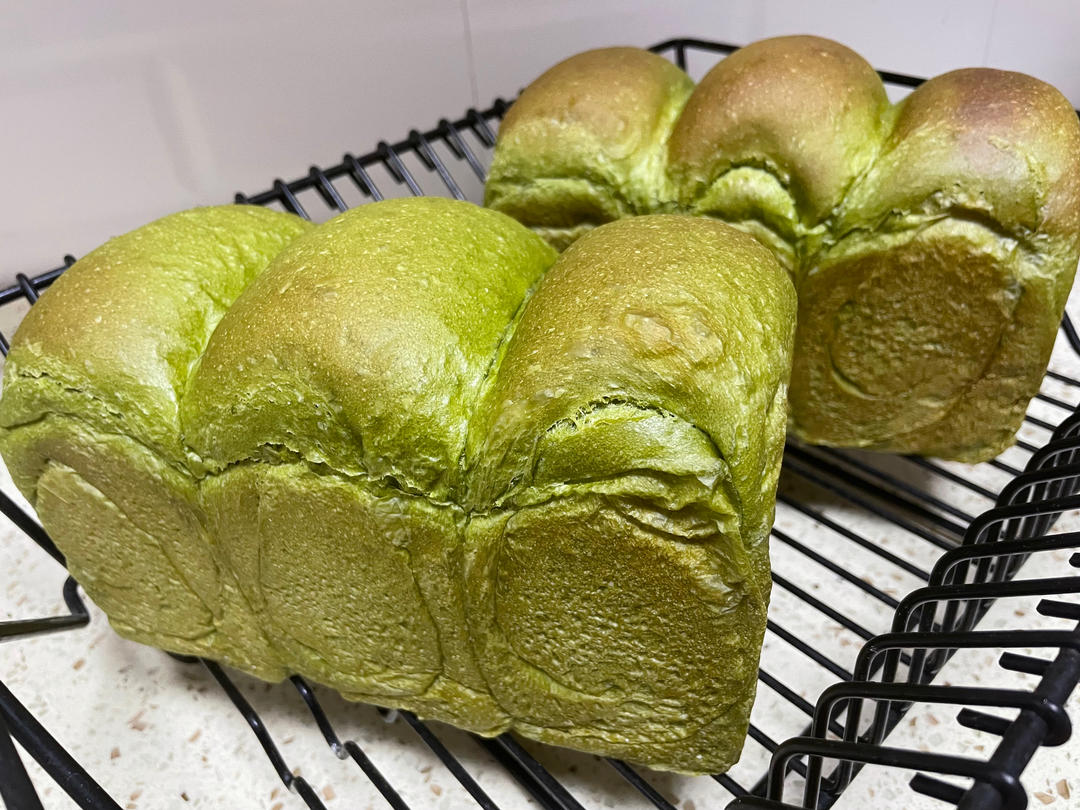 ☁️云朵般柔软🍵日式抹茶生吐司（冷藏中种）💯