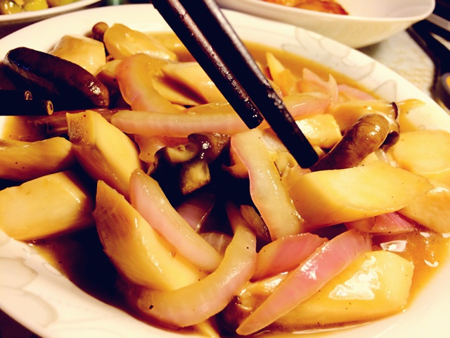 洋葱遇到杏鲍菇