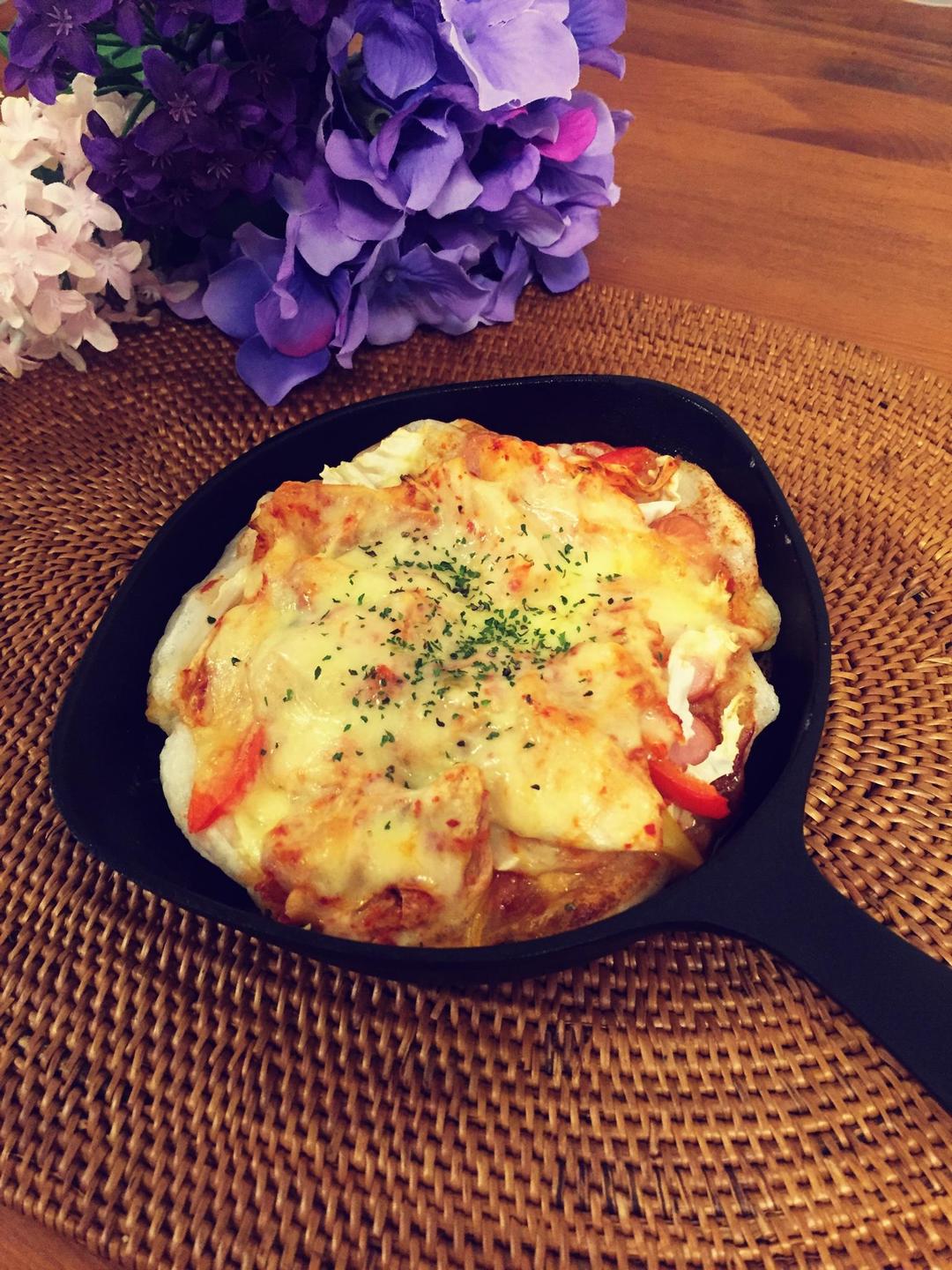 快手早餐年糕pizza