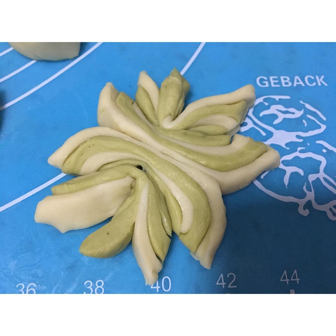 双色菊花卷