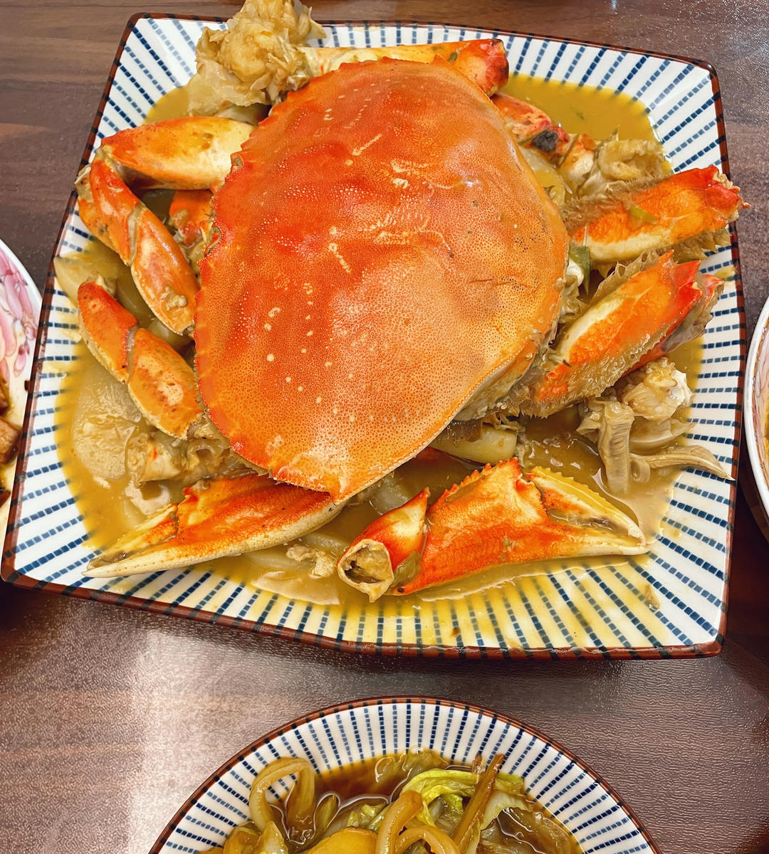香葱炒珍宝蟹
