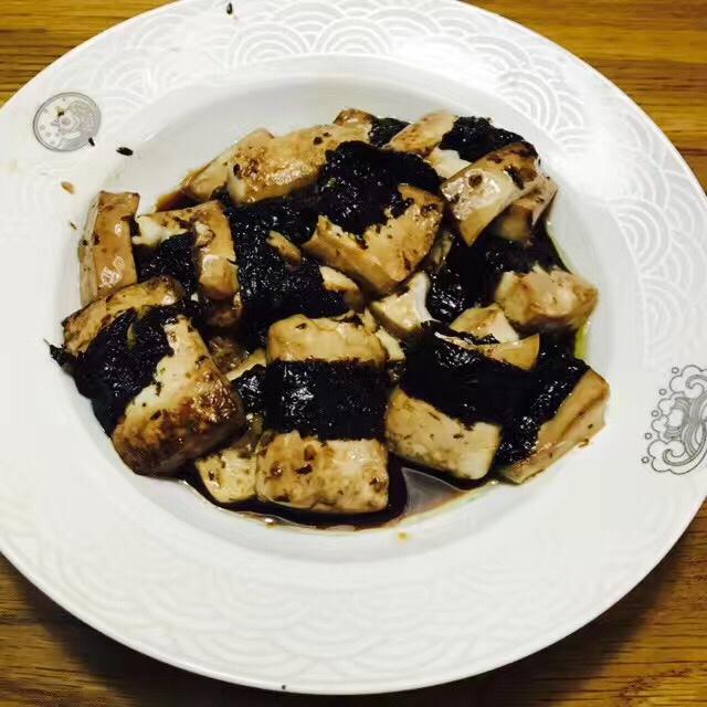 海苔煎豆腐