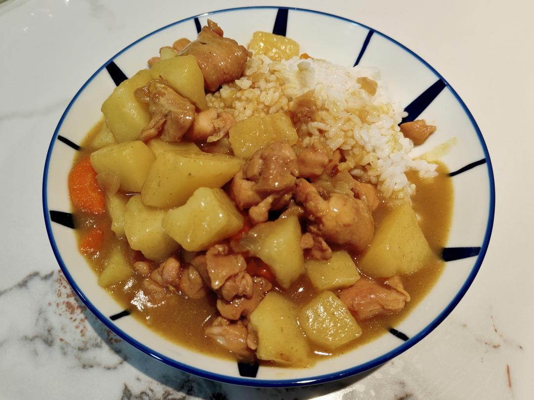 【北鼎珐琅铸铁锅食谱】超浓郁咖喱鸡肉饭