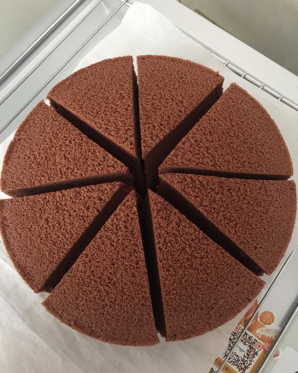 可可戚风蛋糕～8寸～百分百成功