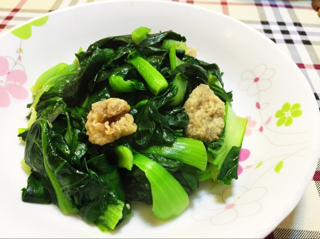 猪油渣炒青菜