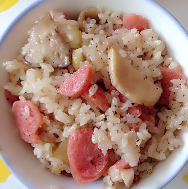 香肠土豆焖饭【一人也要吃好版】