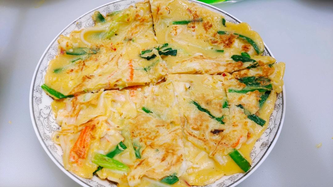 可甜可盐的韩式海鲜葱饼