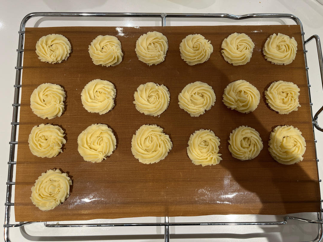 零失败花纹超级立体的黄油曲奇