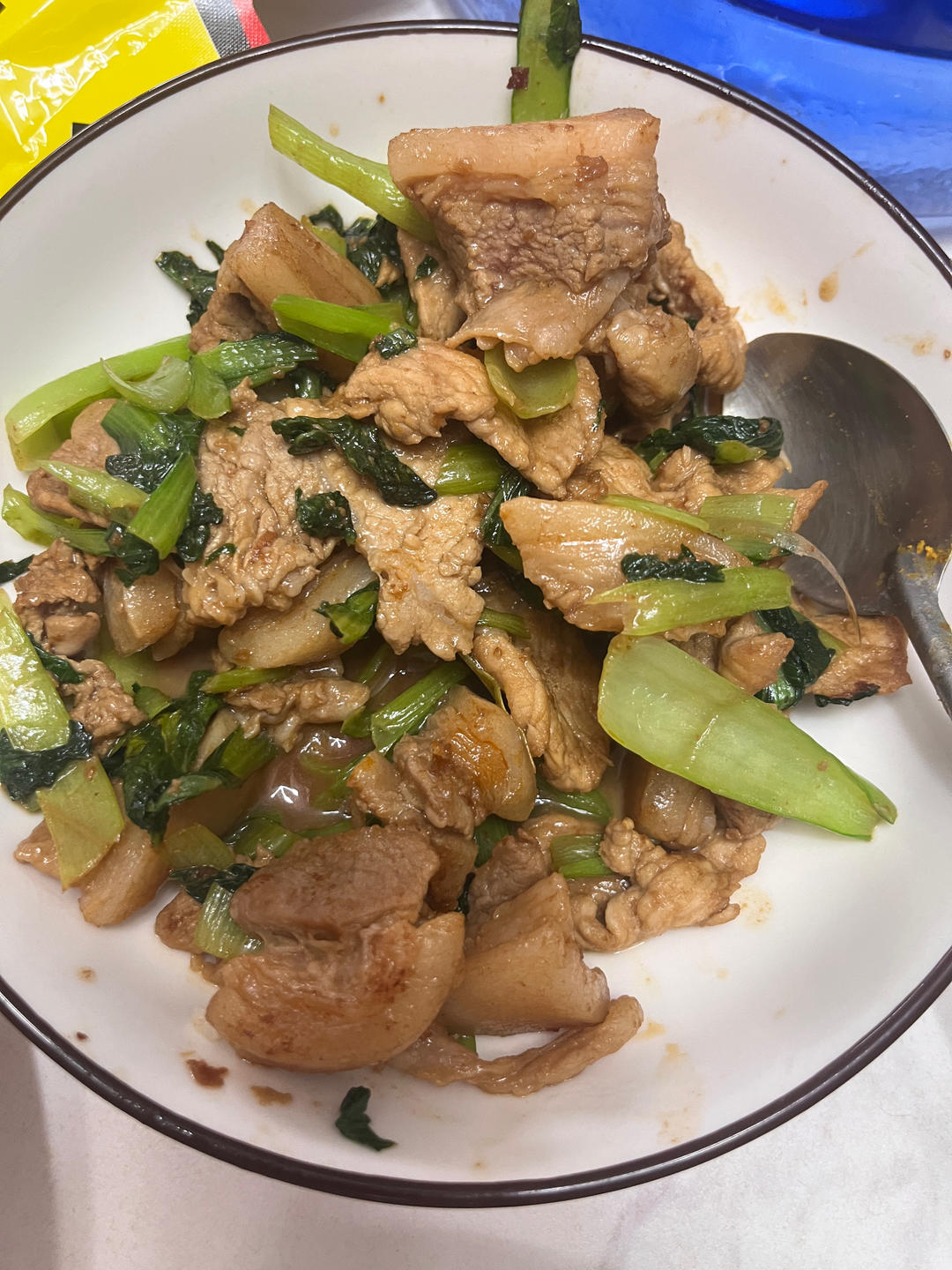 小油菜炒肉