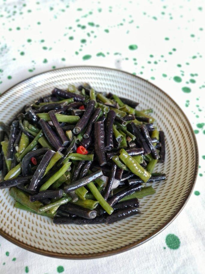 青椒炒红豆角
