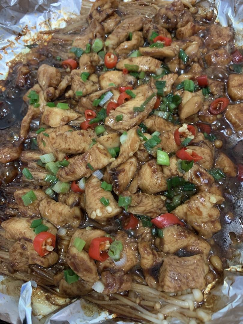 减脂餐—金针菇鸡胸肉