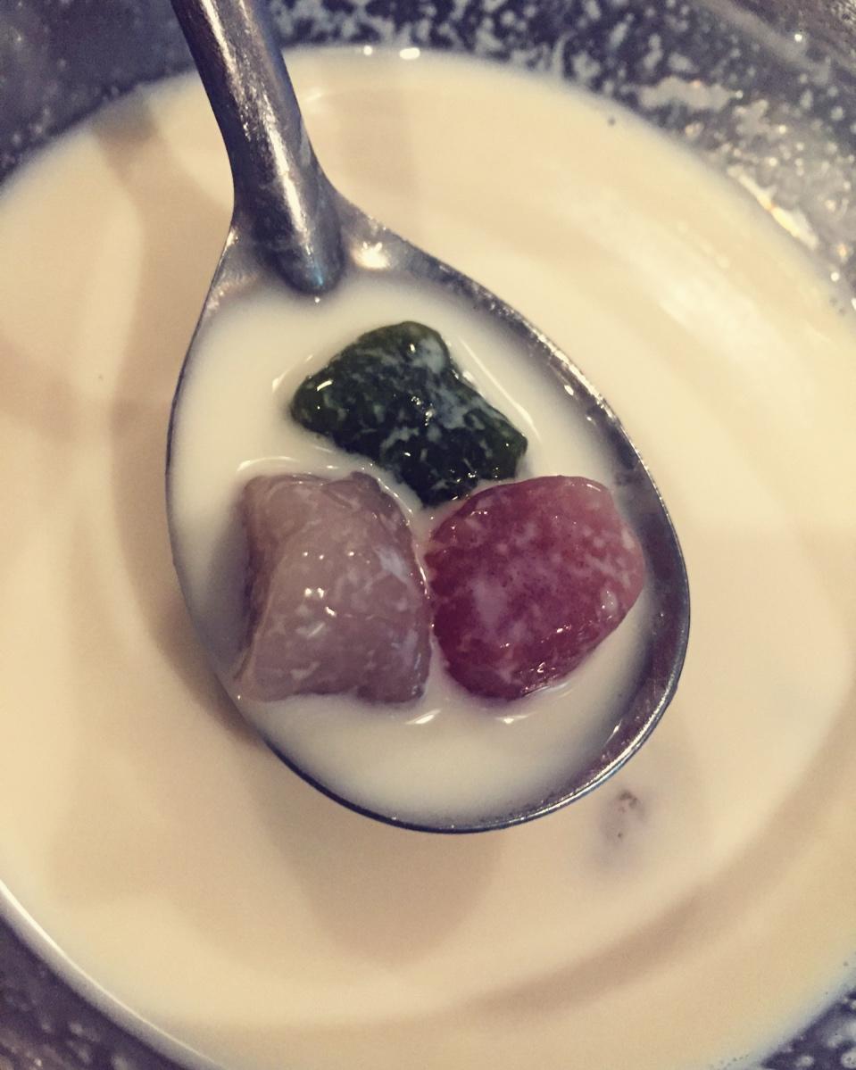 超简单的芋圆奶！奶茶控看过来～