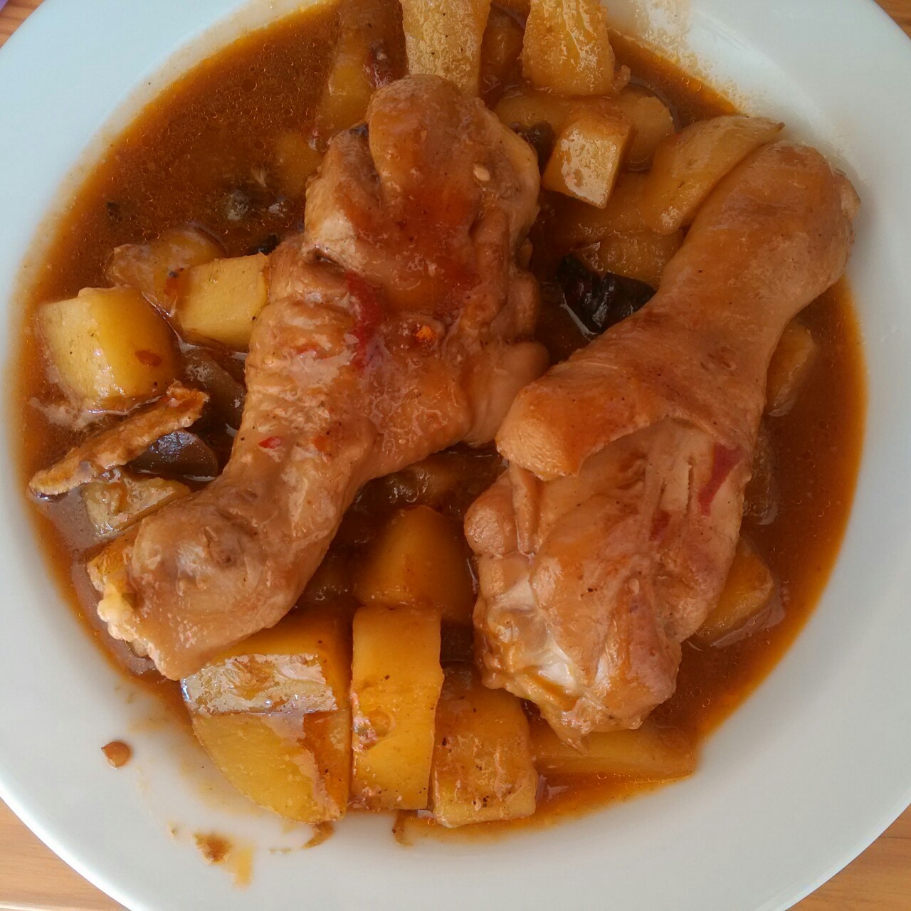 红烧土豆炖鸡腿