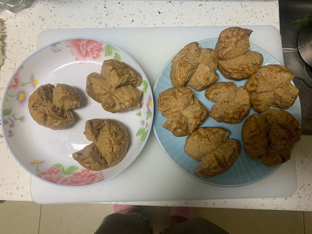 红糖燕麦开花馒头