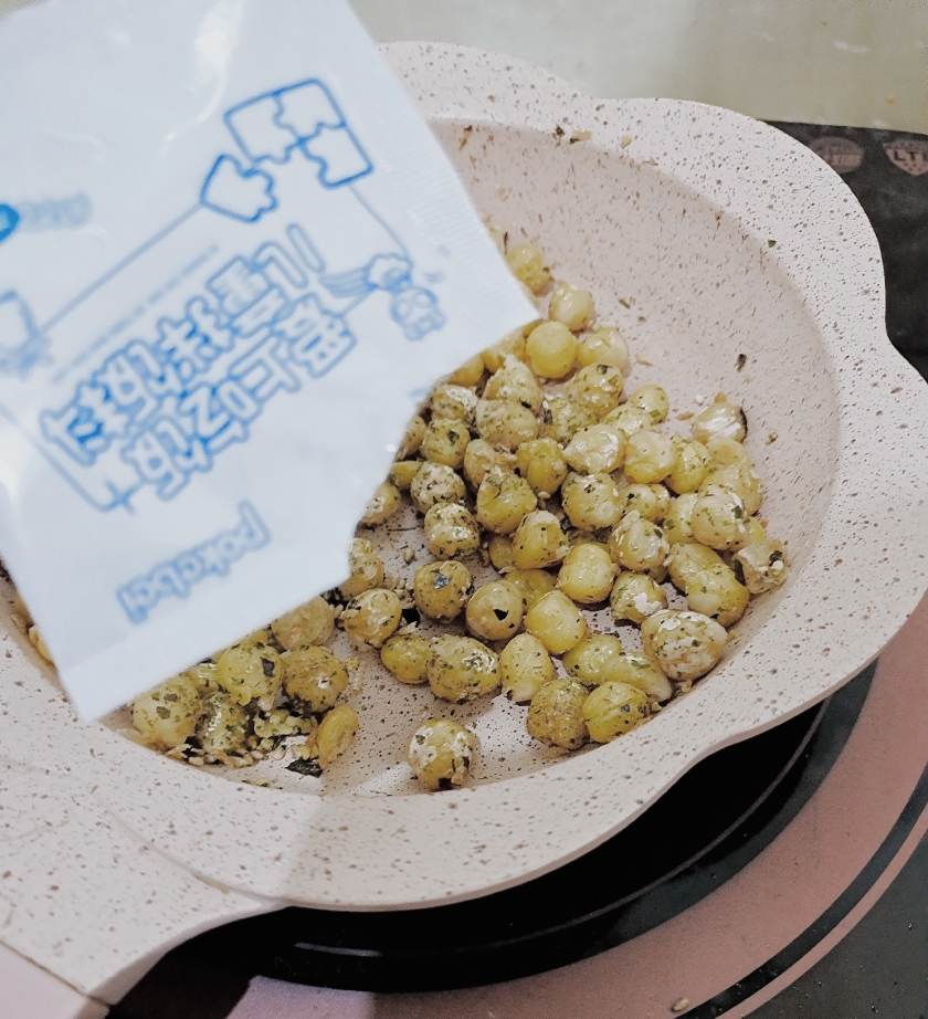鹰嘴豆拌虾皮海苔粉的做法 步骤8