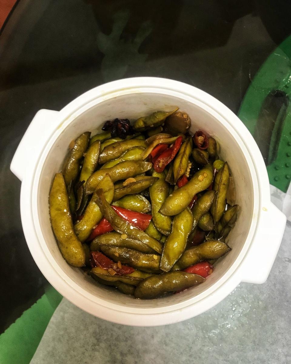 香辣煮毛豆.五香毛豆