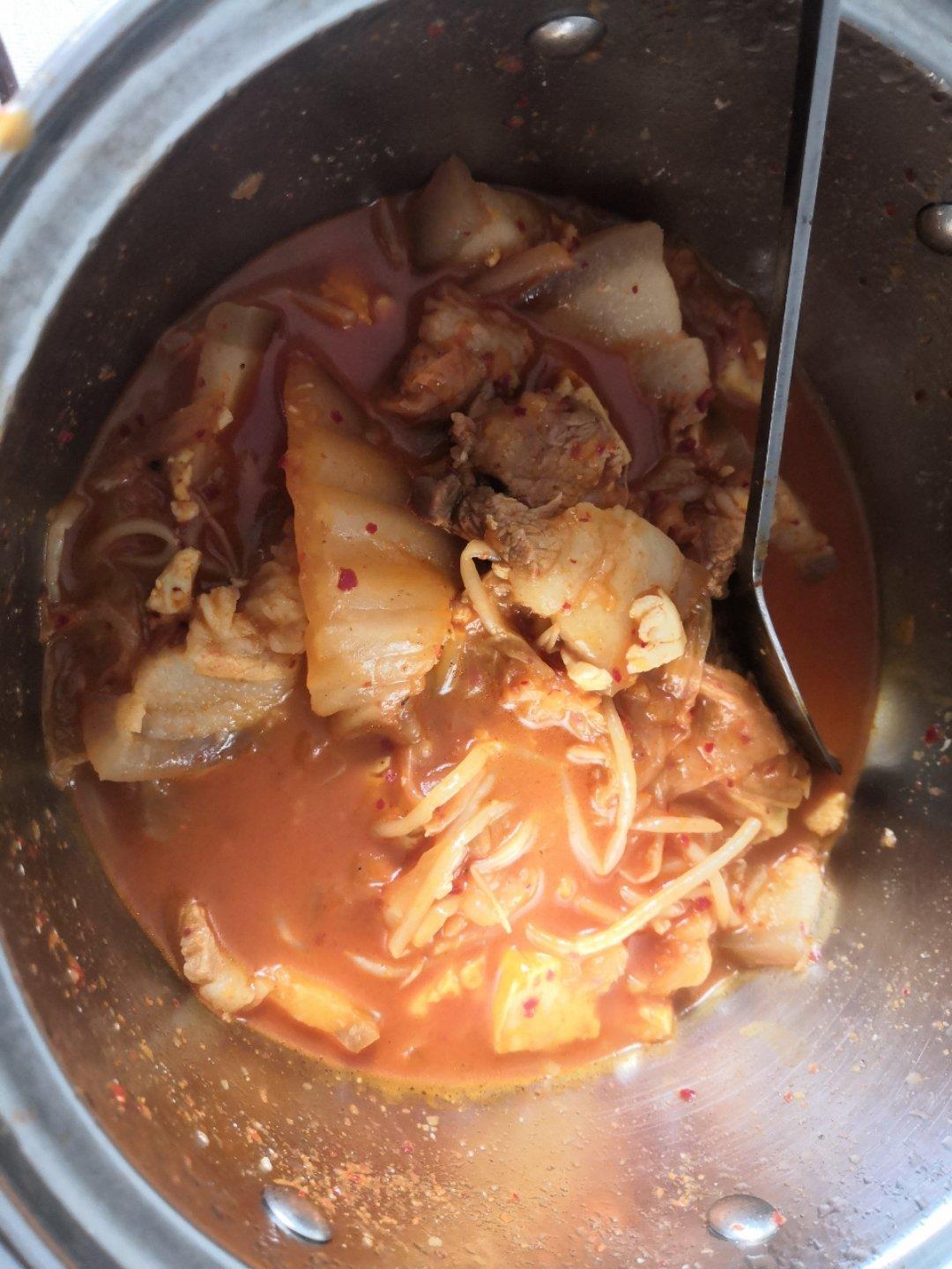 超简单好味的泡菜汤