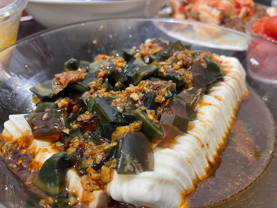 【最佳CP～】凉拌皮蛋豆腐✨