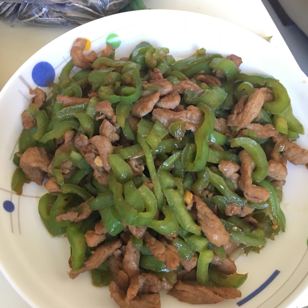 青椒炒肉丝
