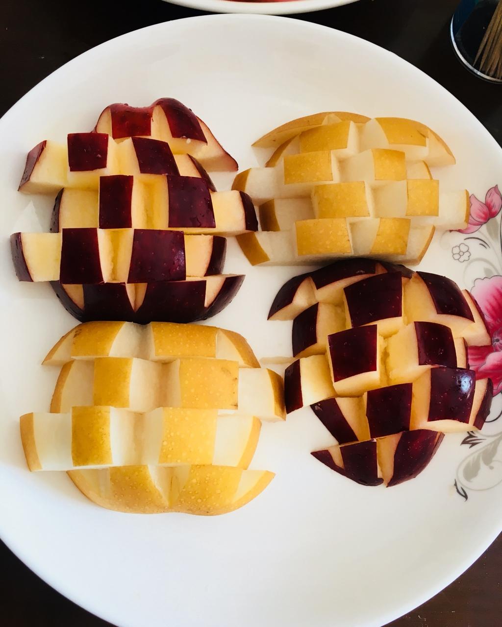 翎羽lucky做的花式切苹果