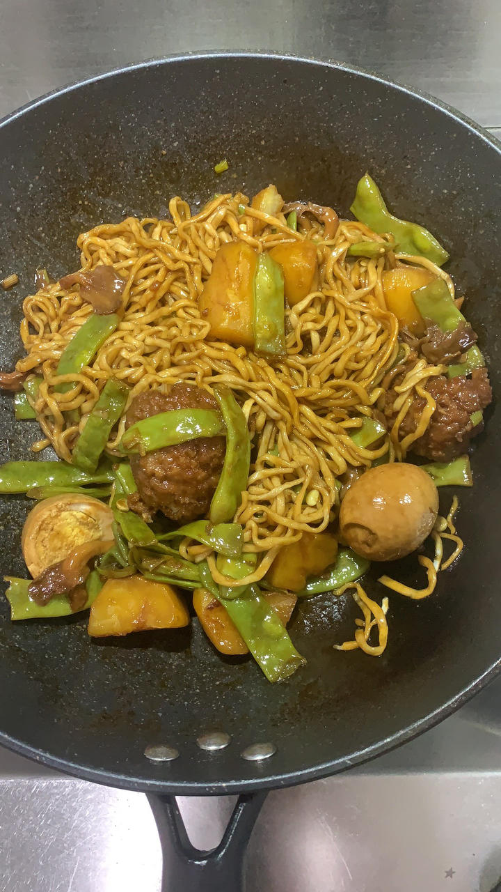 地道老北京扁豆焖面 豆角焖面 太好吃小心吃撑哦