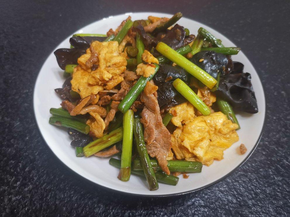 蒜毫炒肉