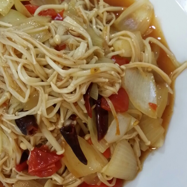 清炒金针菇