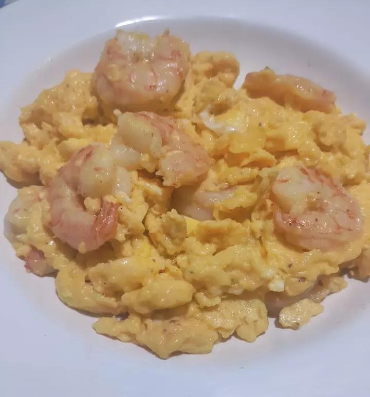 鲜香嫩滑的 虾仁滑蛋