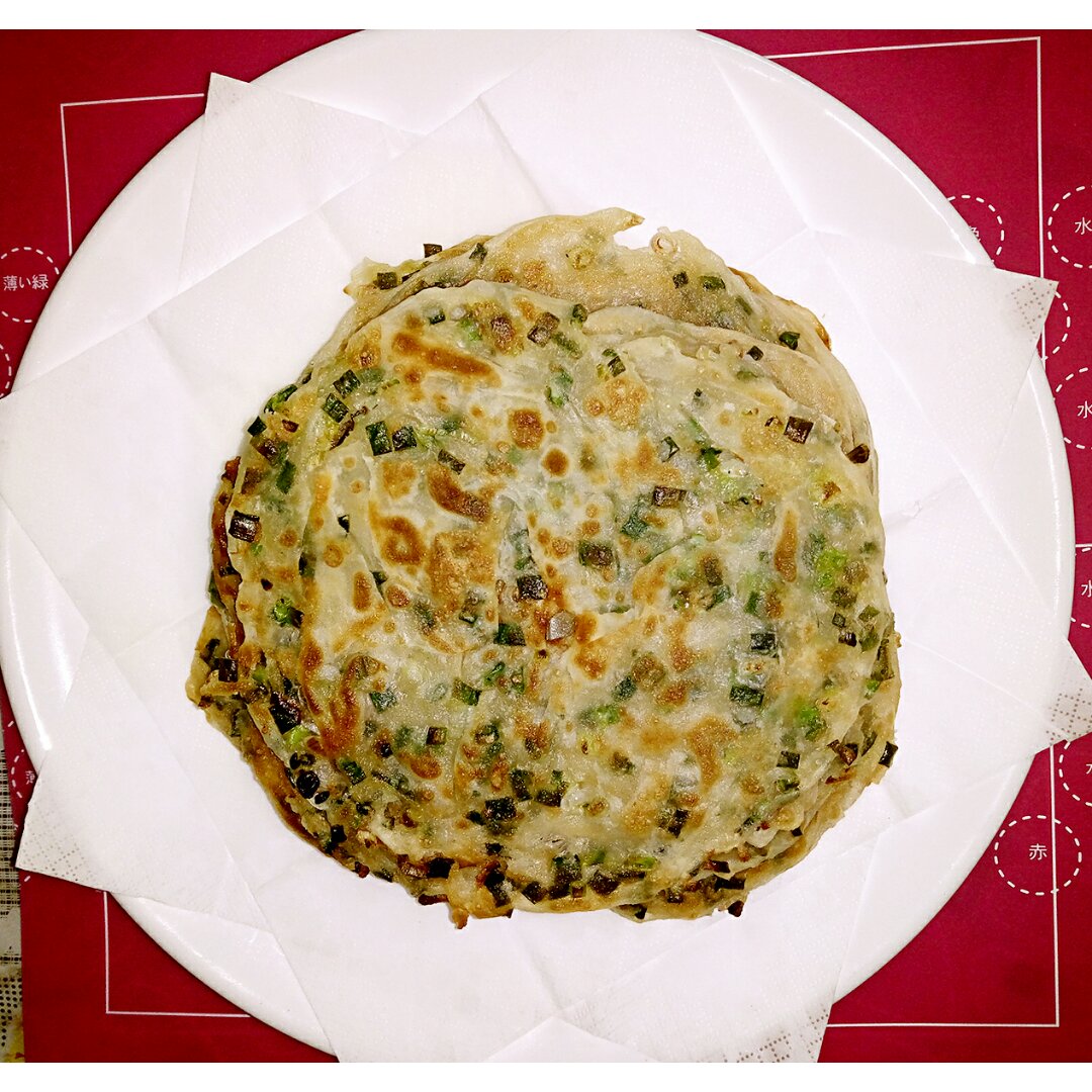 饺子皮秒变葱油饼