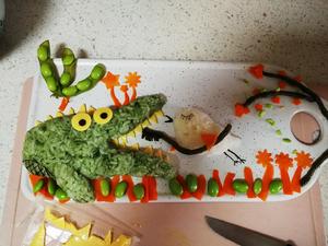 Diy儿童创意餐:不爱刷牙的鳄鱼便当的做法 步骤11
