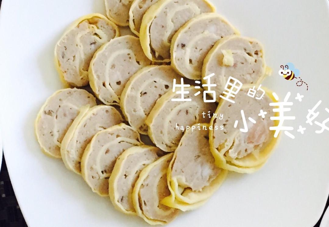 老爸的手艺---蒸肉蛋卷
