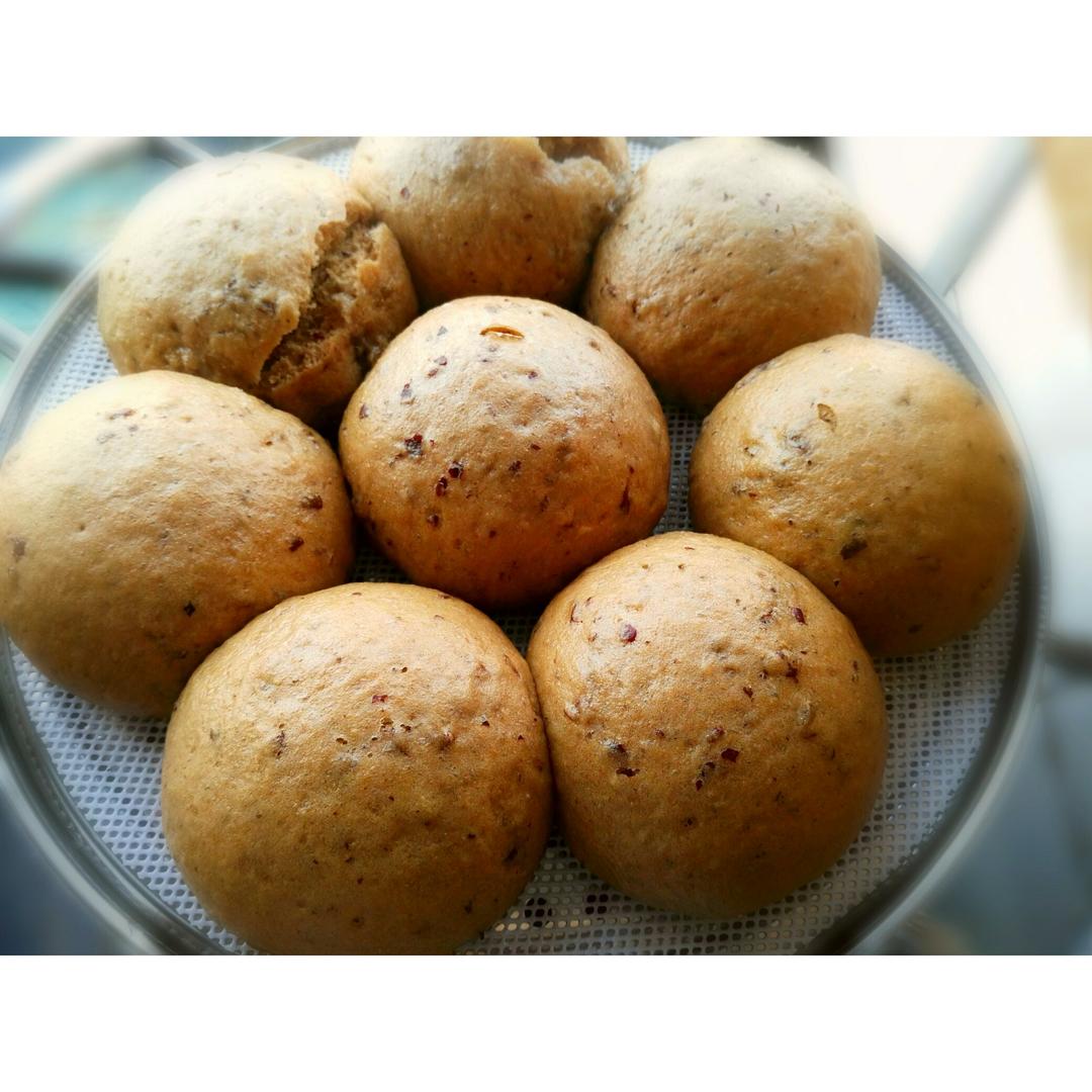 玛格丽特酥做的红枣全麦馒头