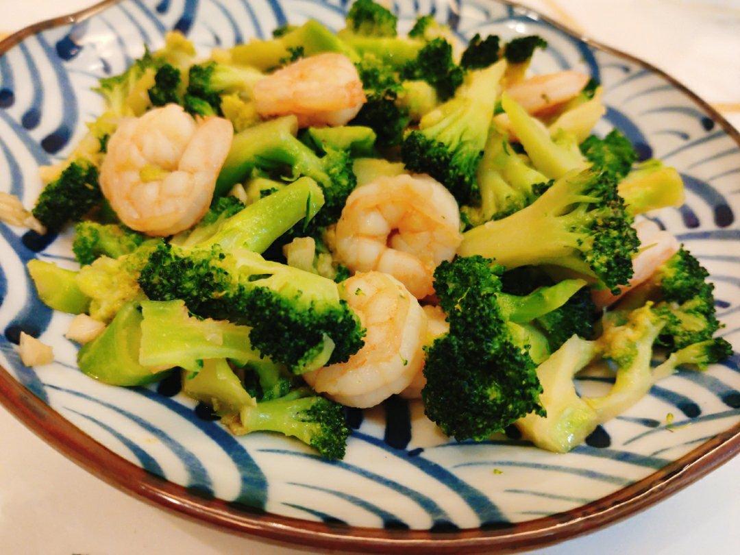 西兰花炒虾仁