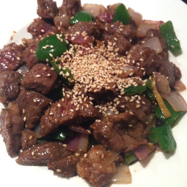 孜然牛肉粒
