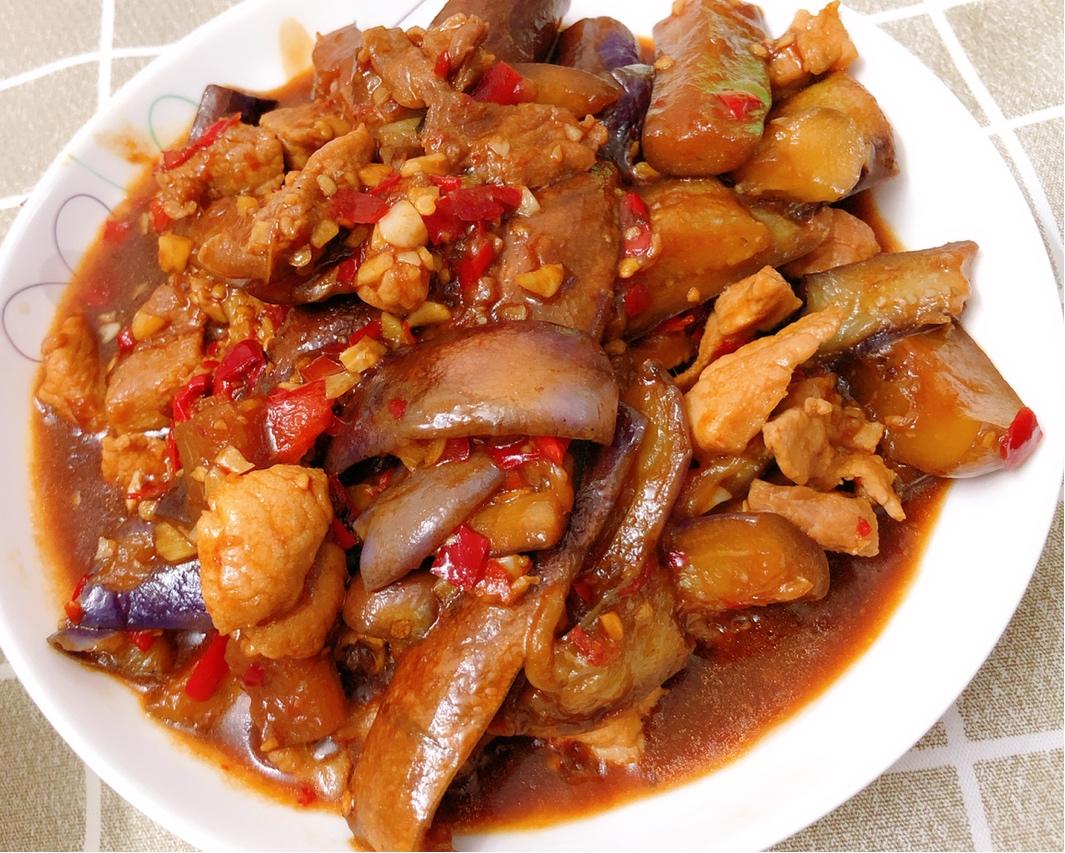『鱼香肉沫茄子』少油做法