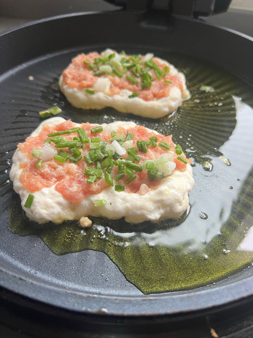 发面葱花肉饼～最好吃的早餐饼