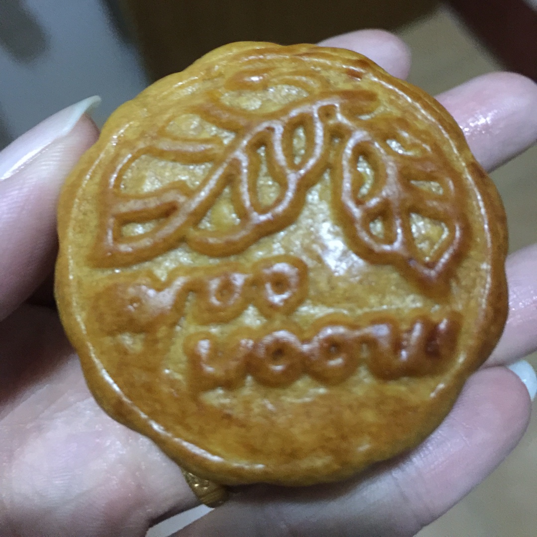 绿豆杏仁肉松馅月饼