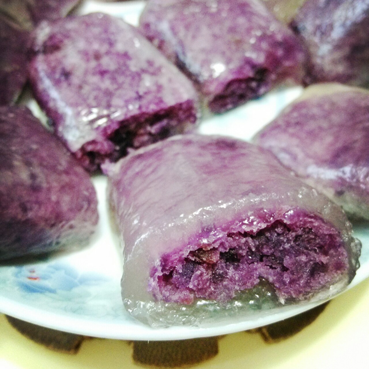 水晶紫薯糕