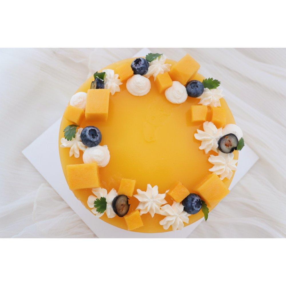 夏日芒果椰子慕斯蛋糕