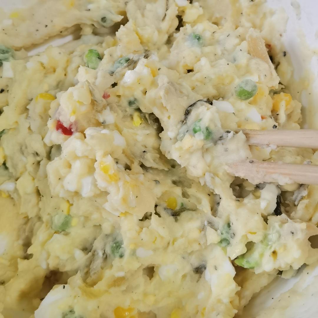 🔥爆好吃的鸡蛋土豆泥沙拉