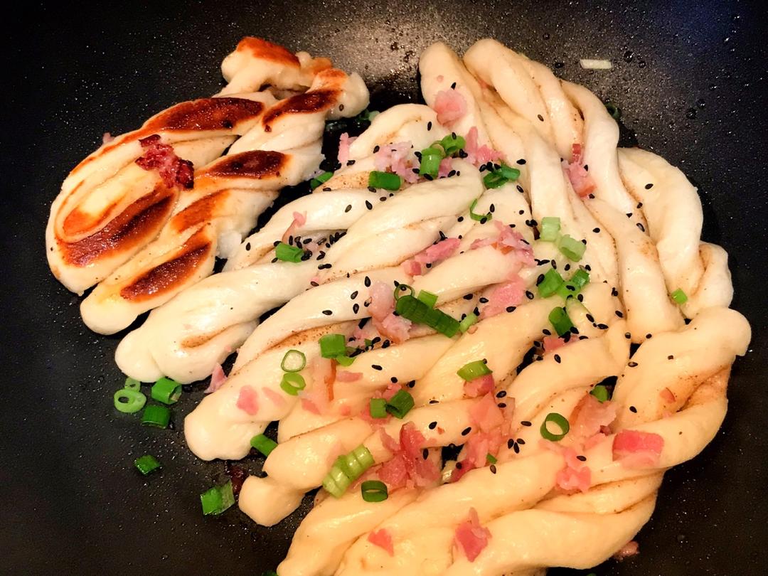 生煎剁椒花卷