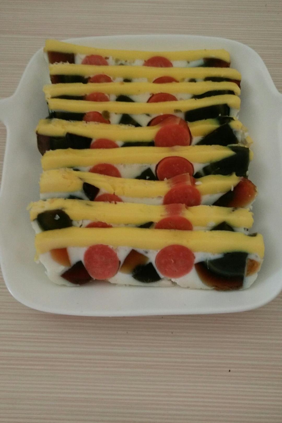 网红松花火腿蛋