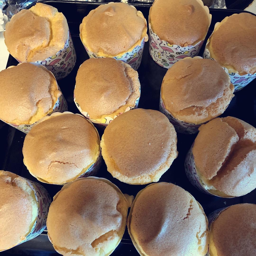 纸杯蛋糕 8寸戚风蛋糕的量