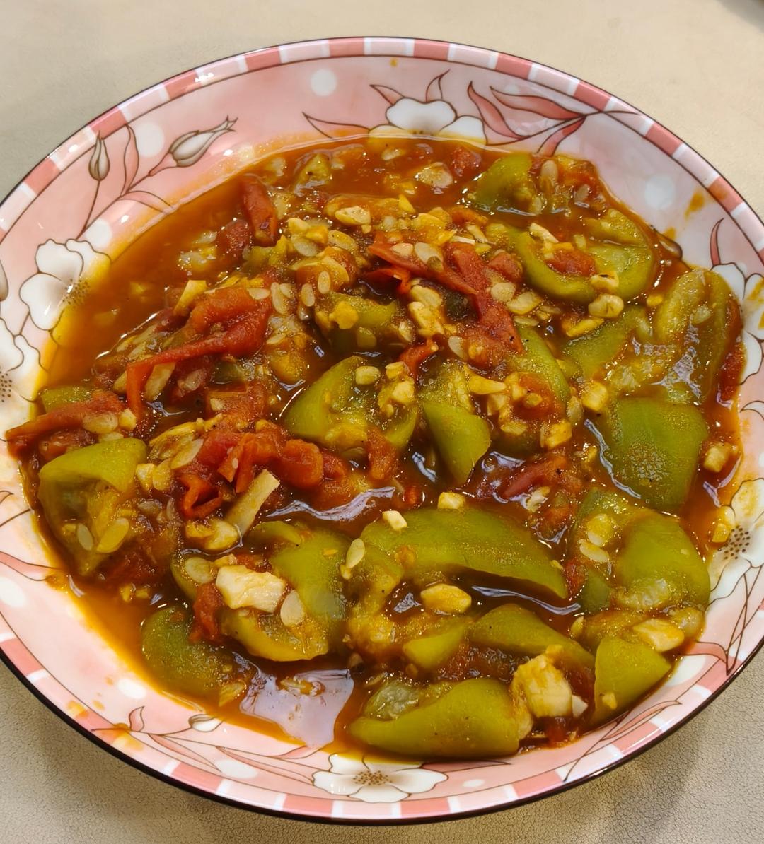 西红柿鸡蛋炒丝瓜