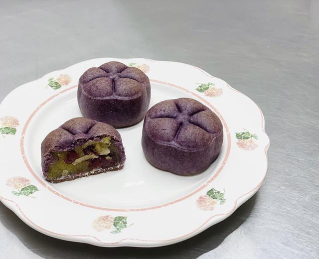 黑加仑椰丝蔓越莓月饼 黑醋栗椰蓉月饼 酸酸甜甜的做法